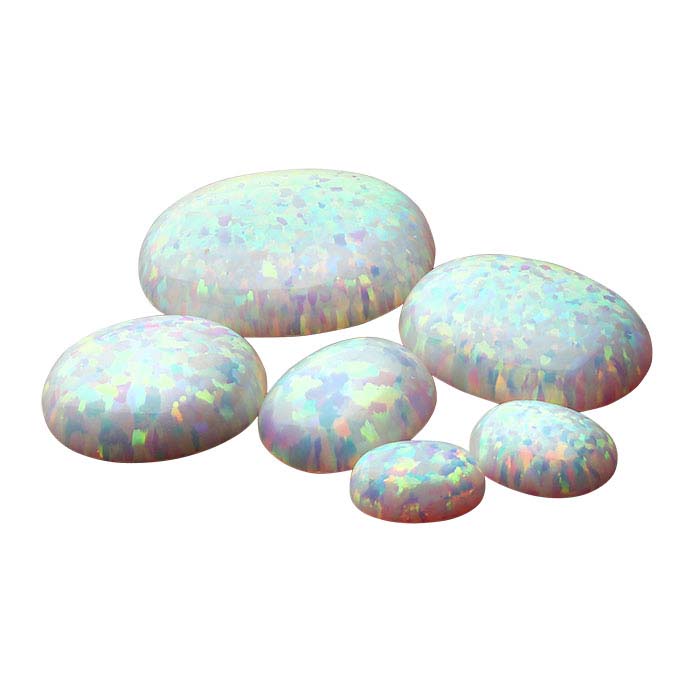 Simulated Opal Oval Cabochons