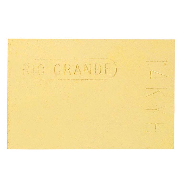 14K Plumb Yellow Gold Sheet Solder, 30-Ga., Hard