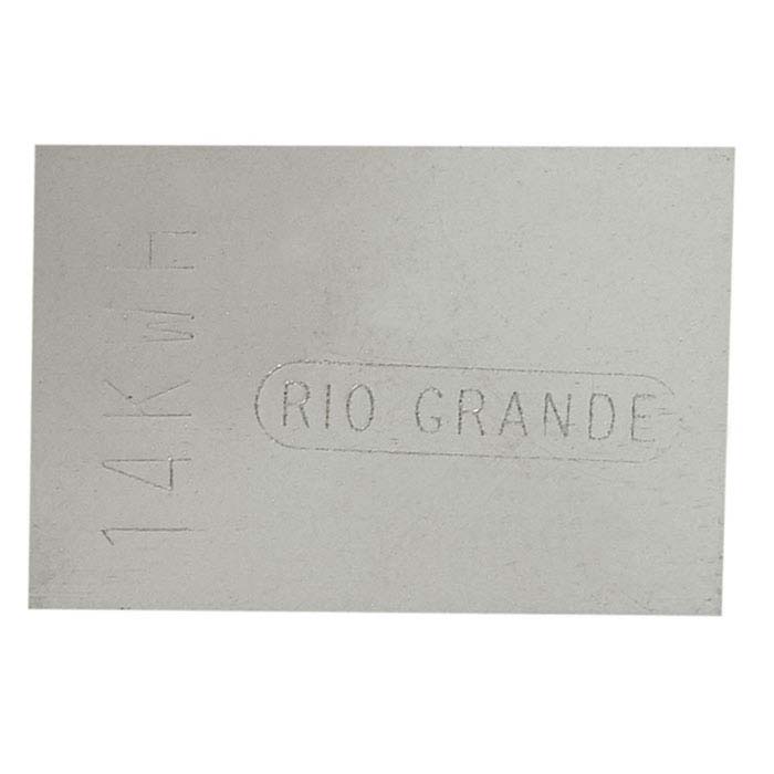 14K Plumb White Gold Sheet Solder, 30-Ga., Hard