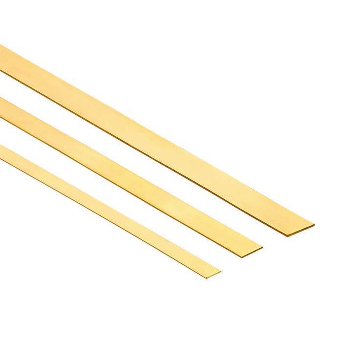 18K Yellow Gold 3/16" Strip, 24Ga., Soft