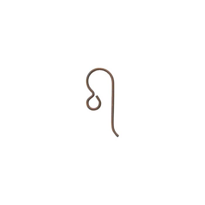 Niobium Copper-Finish Ear Wire with Loop