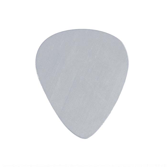Sterling Silver 30.3 x 25.7mm Guitar Pick Stamping
