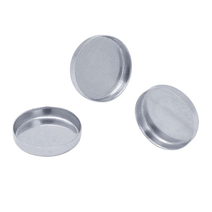 Sterling Silver Round Bezel Cup Settings