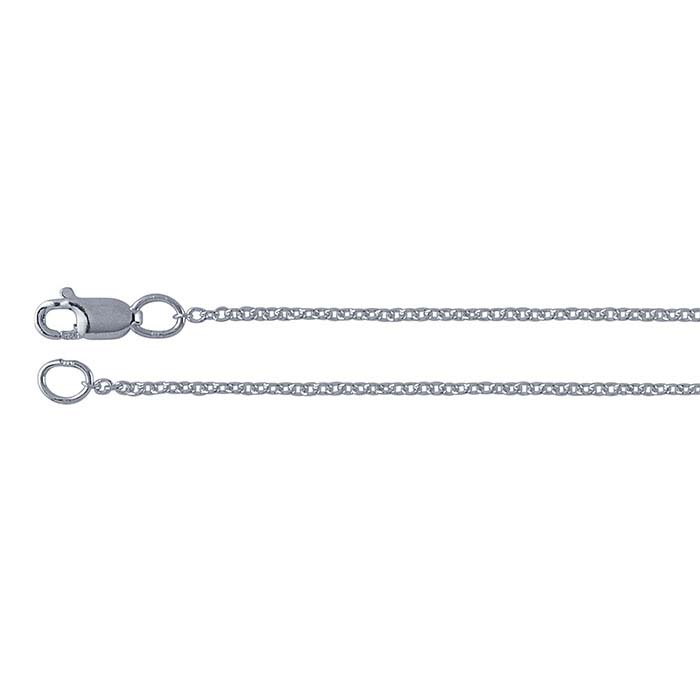 Sterling Silver 1mm Round Cable Chain