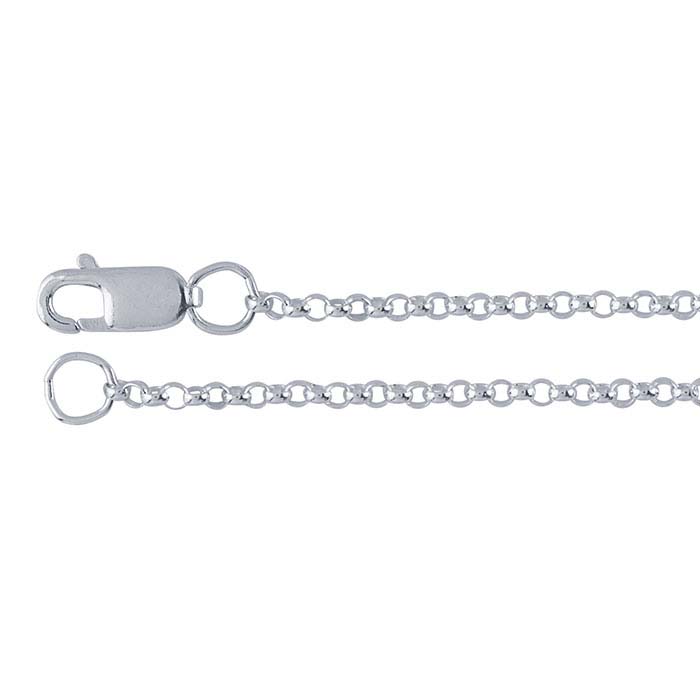 Sterling Silver 1.5mm Round Rolo Chain