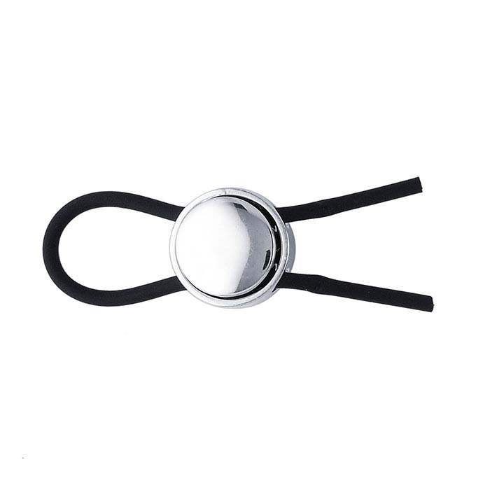 Sterling Silver RhodiumPlated Flat Adjustable Cord Slide Clasp