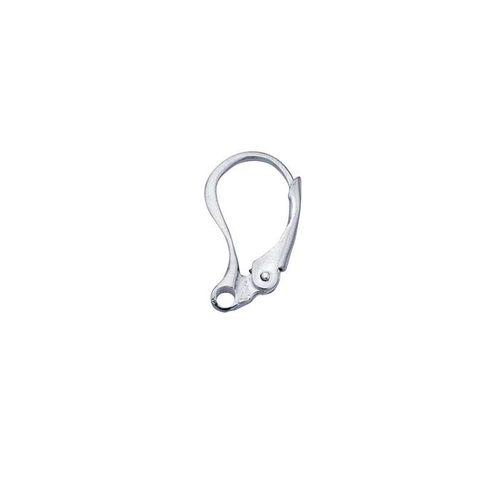 Sterling Silver Lever-Back Ear Wire with Closed Ring
