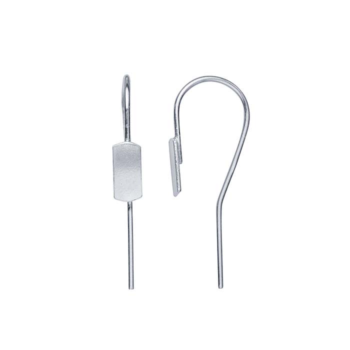 Sterling Silver Ear Wire with Pad