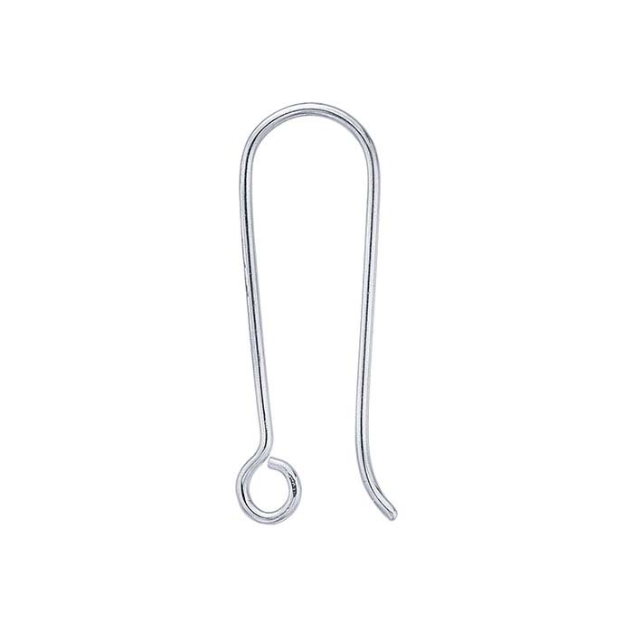 Sterling Silver Elongated Ear Wire with Large Inside Loop