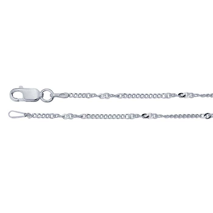 Sterling Silver Twist Curb Chains