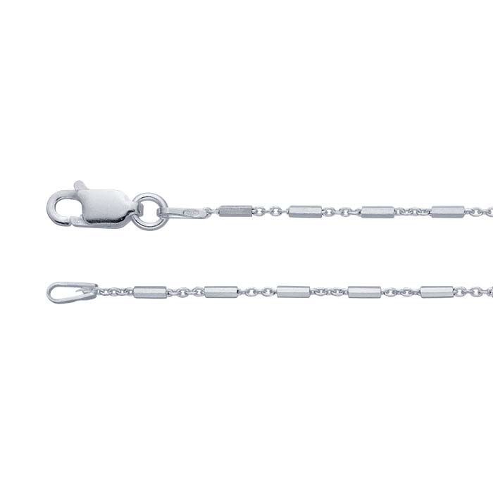 Sterling Silver 1.2mm Bar & Link Chains