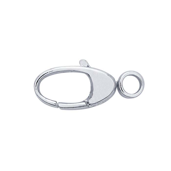 Sterling Silver Oval Swivel Lobster Clasps