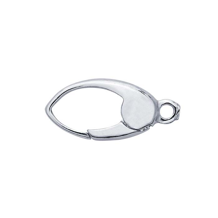 Sterling Silver Oval Push Clasp