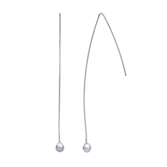 Sterling Silver Earrings with Ball Ends