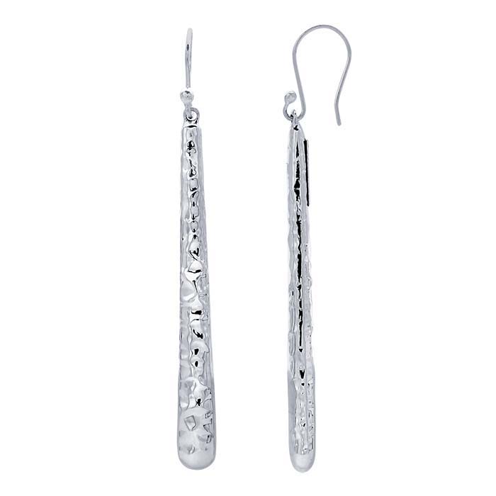 Sterling Silver Hammered Earrings