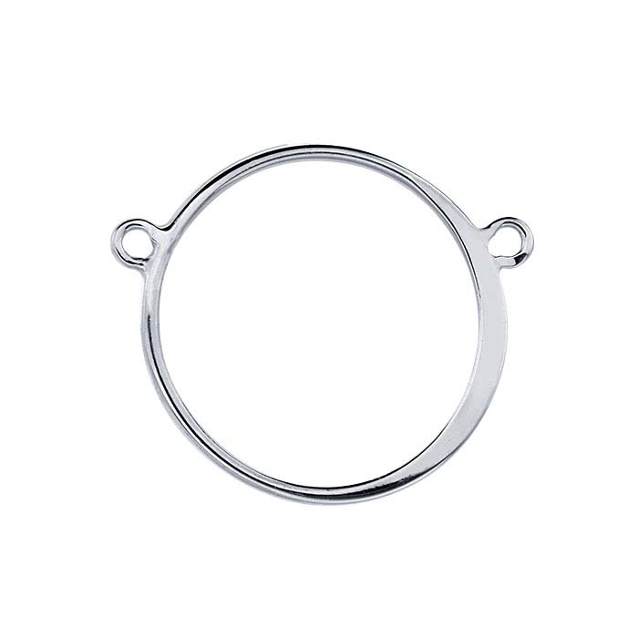 Sterling Silver Open Circle Festoon Pendant