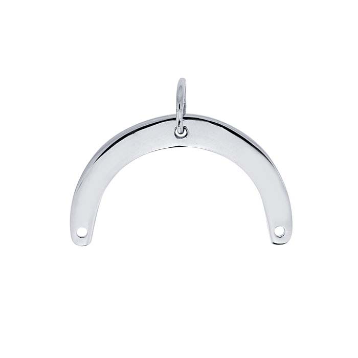 Sterling Silver Arch Pendant with Holes