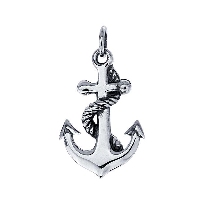 Sterling Silver Anchor Pendant