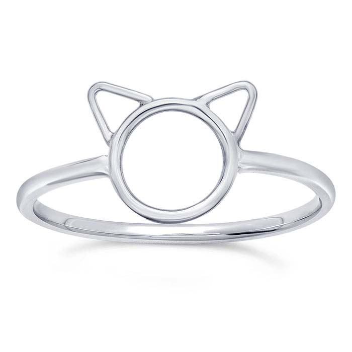 cat face ring