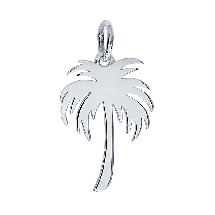 Sterling Silver Large Palm Tree Charm