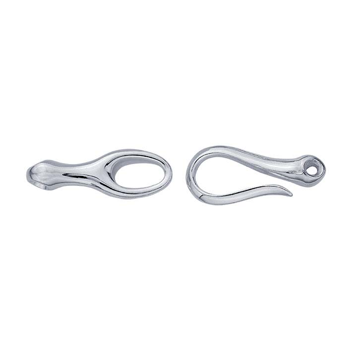 Sterling Silver Hook & Eye Clasp