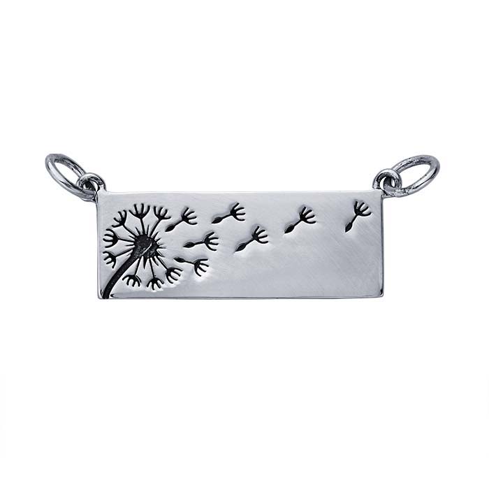 Sterling Silver Dandelion Festoon Pendant
