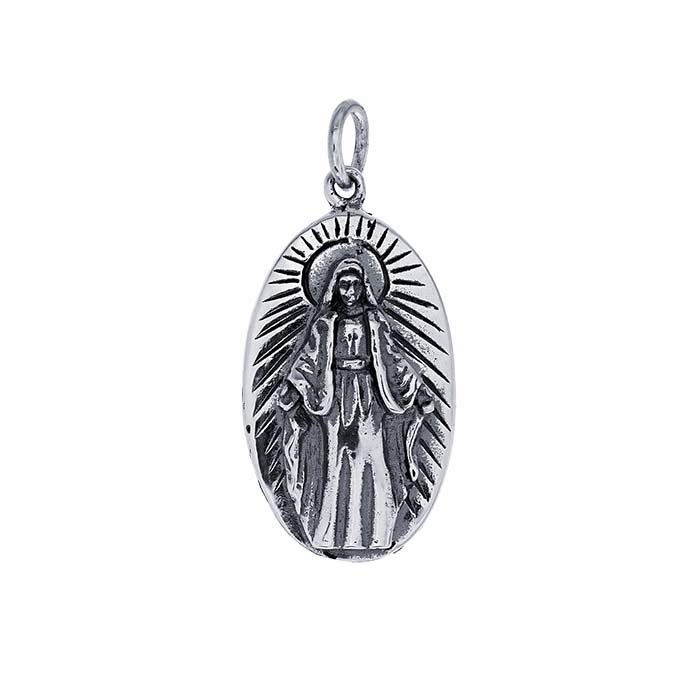 Sterling Silver Virgin Mary Pendant