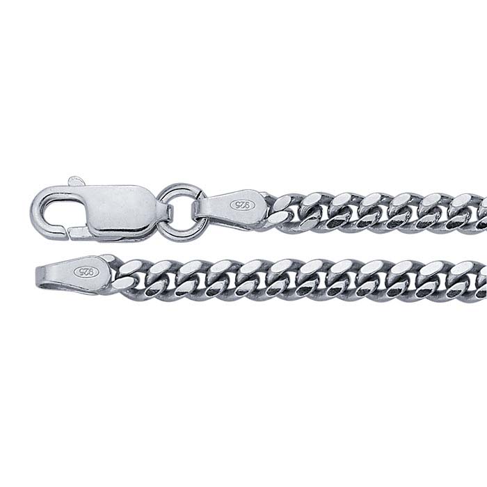 Stainless Steel 3.2mm Diamond-Cut Curb 18 Chain