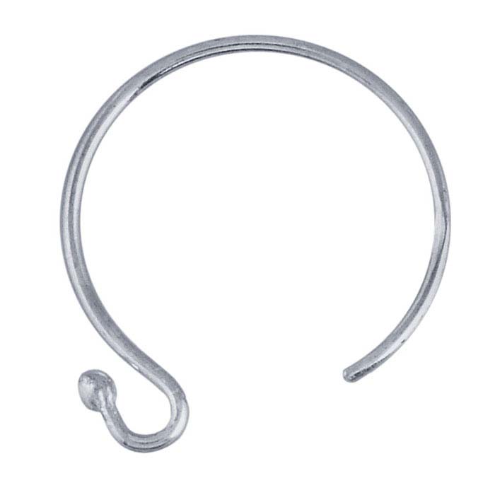 Sterling Silver Round Ear Wire with Loop