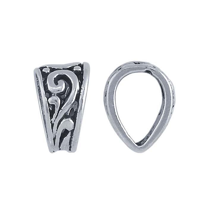 Sterling Silver Filigree SolderOn Pendant Bail