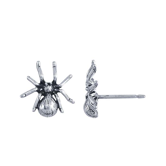 Sterling Silver Spider Post Earring