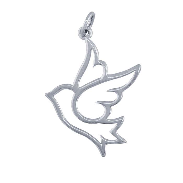 Sterling Silver Dove Pendant