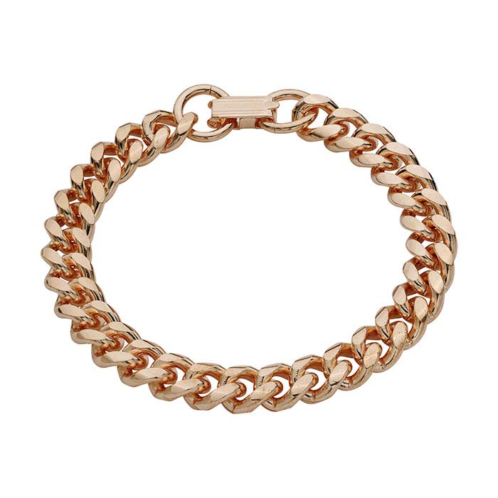 Copper Beveled Curb Bracelet