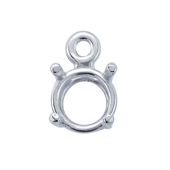 ReadySet™ Sterling Silver Round Pre-Notched Basket Component Mountings