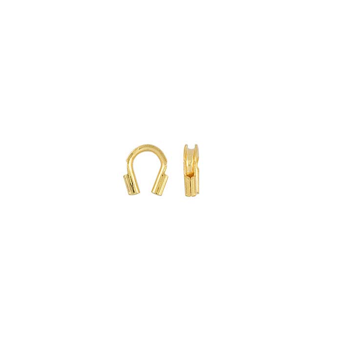 Brass Yellow Gold-Plated Wire Guard Cord Protector