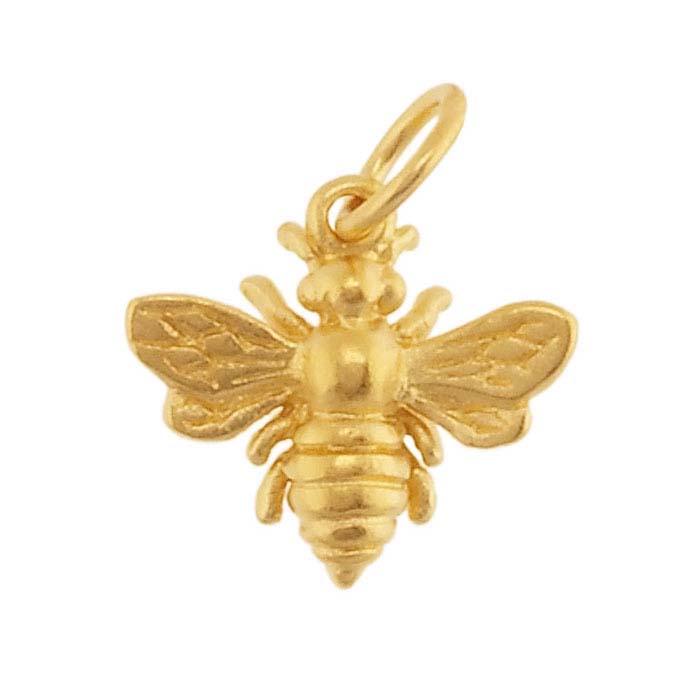 10mm chs6704 10 Bronze Bee Charms