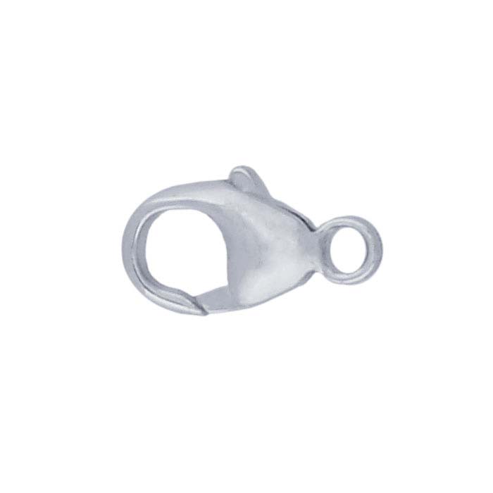Argentium® Silver Teardrop Lobster Clasp with Closed Ring
