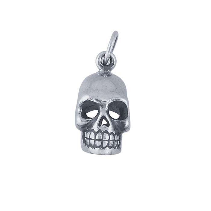 Sterling Silver 3D Skull Charm