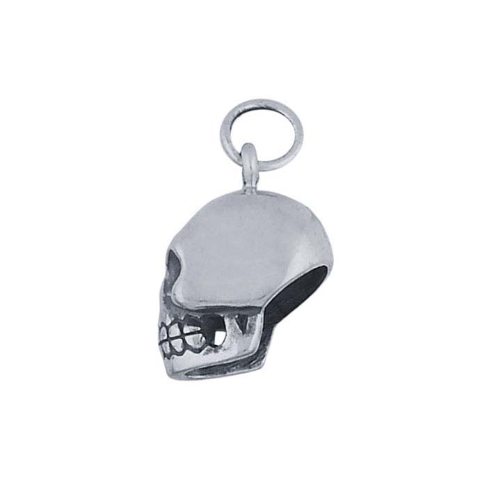 Sterling Silver 3D Skull Charm