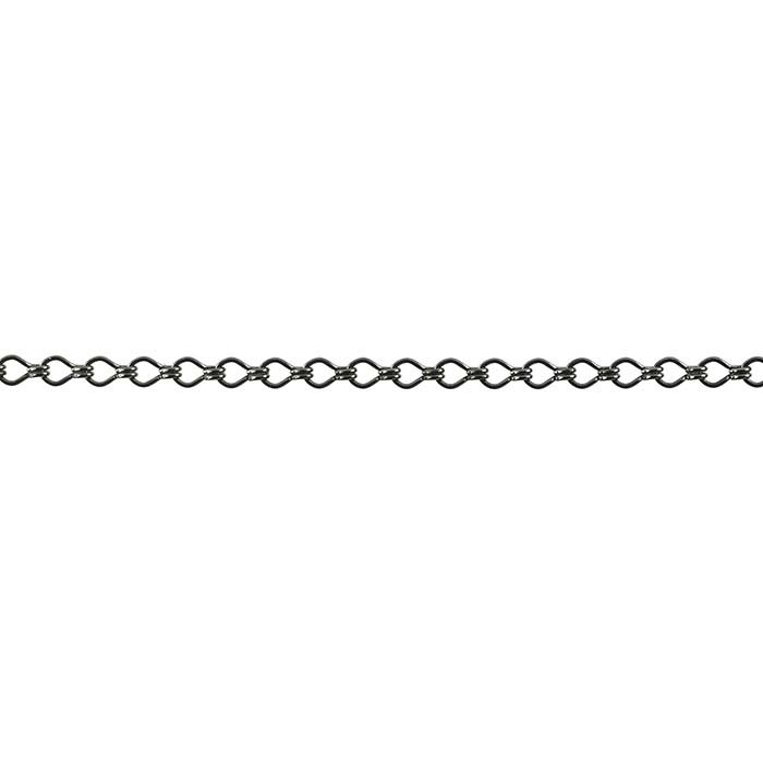 Steel Gunmetal-Finish 3.8mm Ladder Chain, 20-ft. Spool