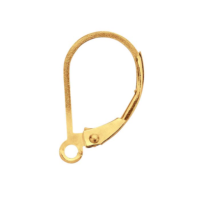 14/20 Yellow Gold-Filled Lever-Back Ear Wire with Open Ring