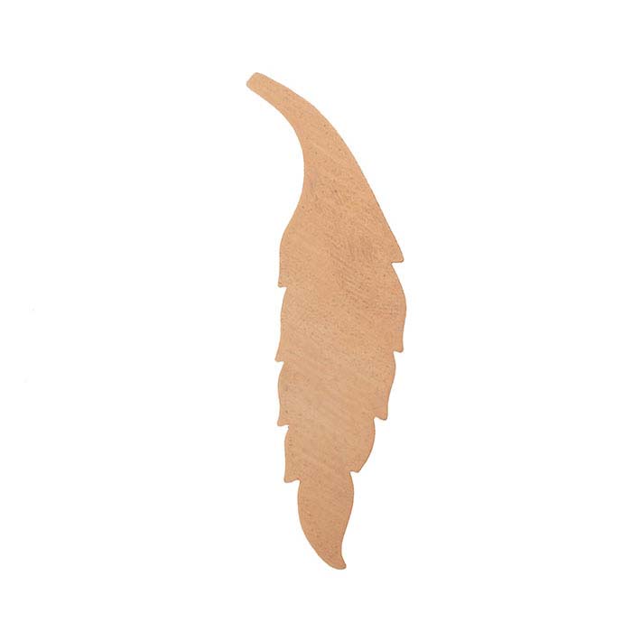 Copper 59.5 x 17mm Leaf Stamping, 18-Ga.