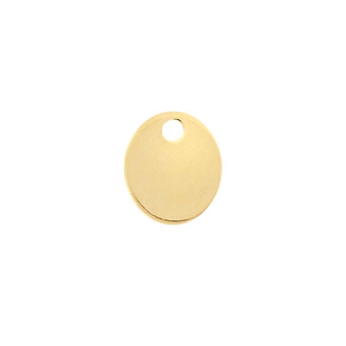14/20 Yellow Gold-Filled Oval Tags