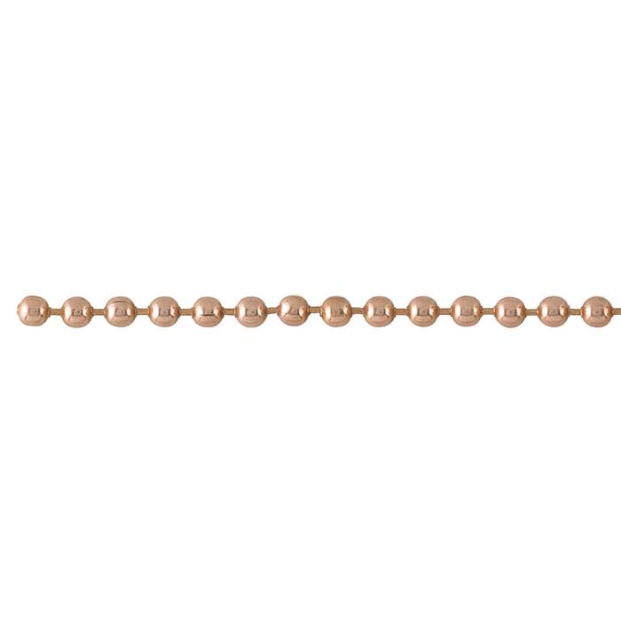 Copper 2.4mm Bead Chain, 20-ft. Spool