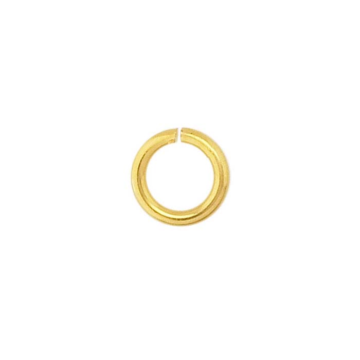 Brass Yellow Gold-Plated 5mm Round Jump Ring