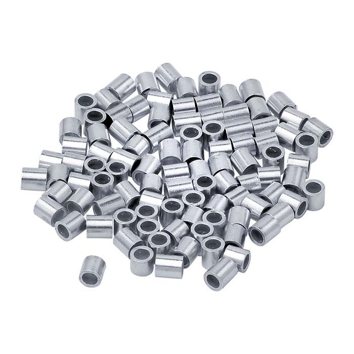 Sterling Silver 2mm Tube Crimp Bead
