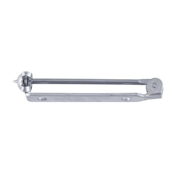 Nickel 1-1/2" One-Piece Deluxe Pin Back