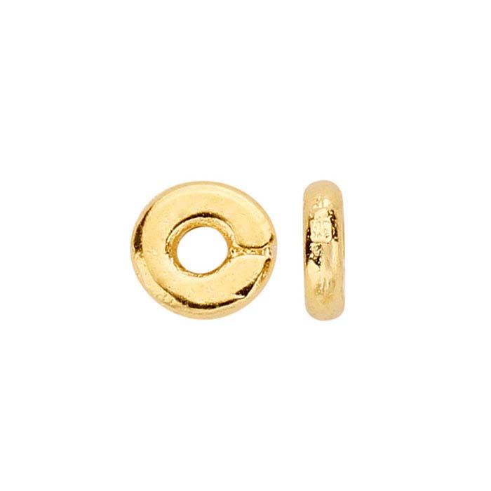 Britannia Pewter Gold-Plated 4mm Bead
