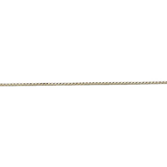 Nickel #00 Foxtail Double-Strand Beading Chain, By the Foot