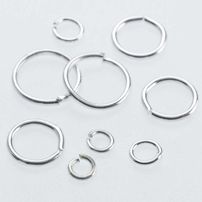 Brass Silver-Plated 3.9mm Round Jump Ring